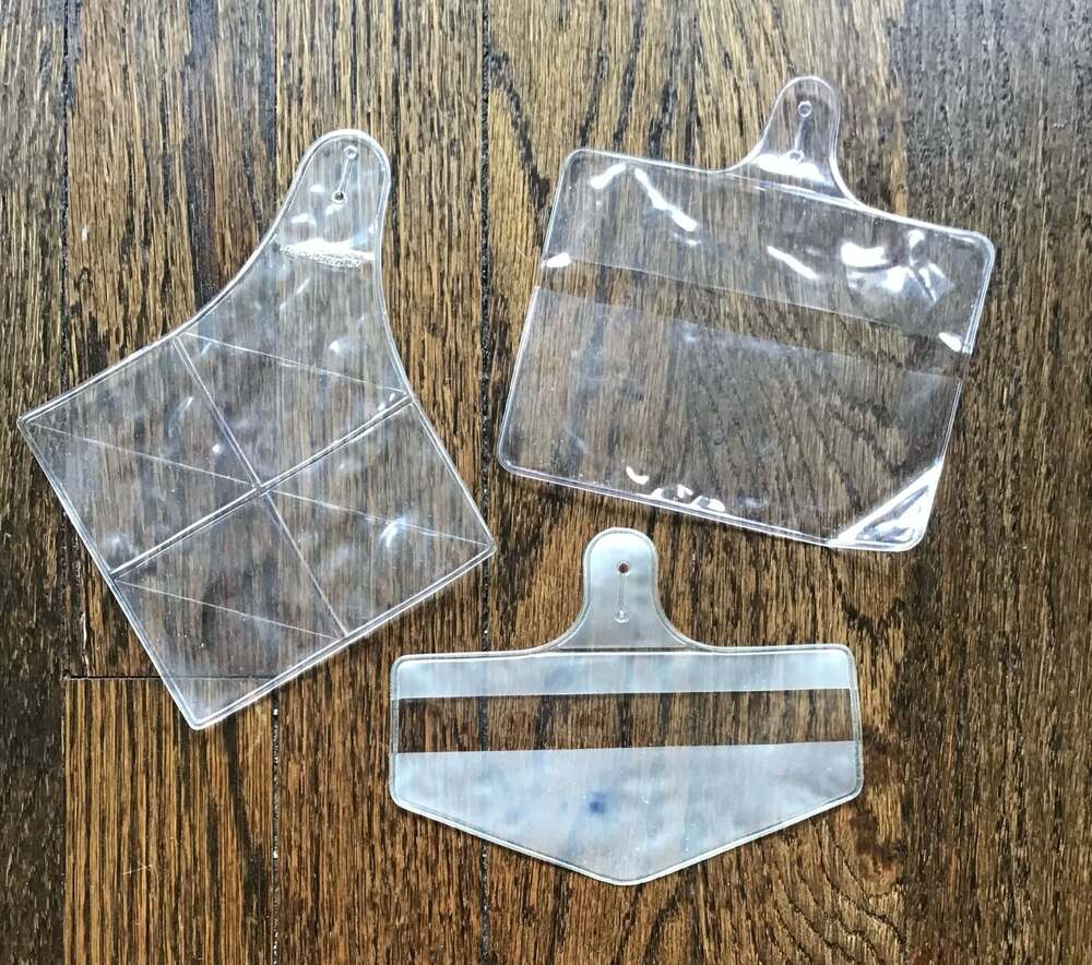 VINTAGE BSA Boy Scouts of America Clear Vinyl Uniform Patch Holders (3 PC. Lot)